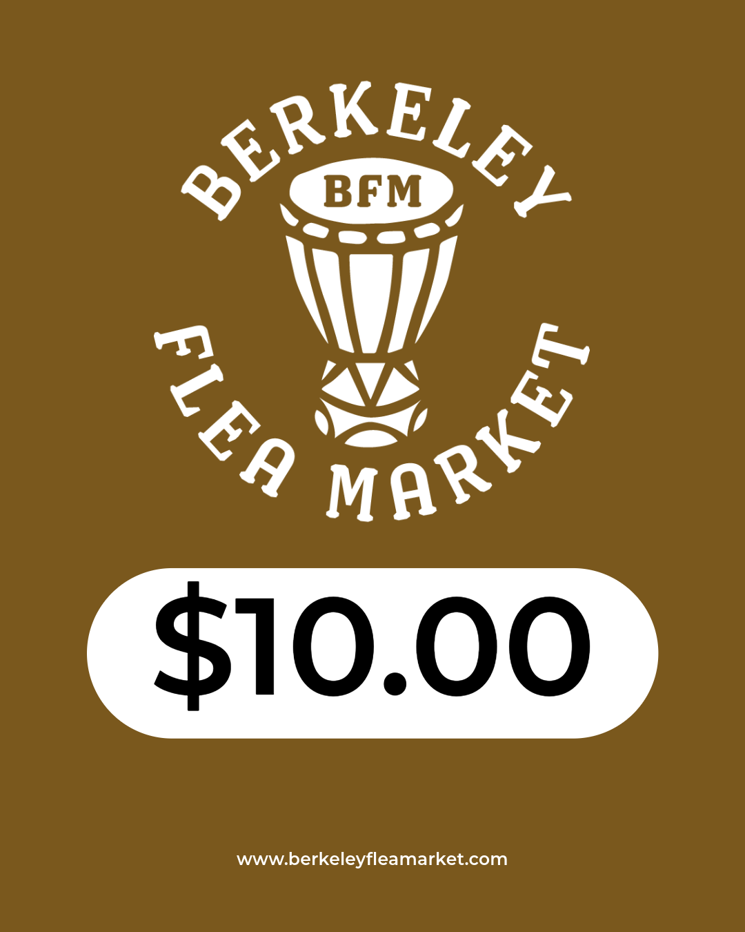 donate 10.00 to berkeley flea market